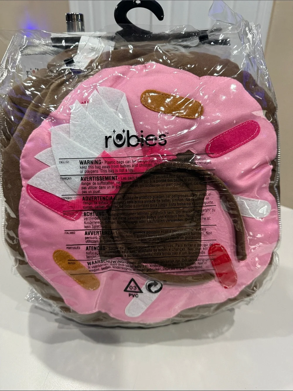 Rubies Infant Pink Donut Costume - 12-24 Months - Picture 2 of 3